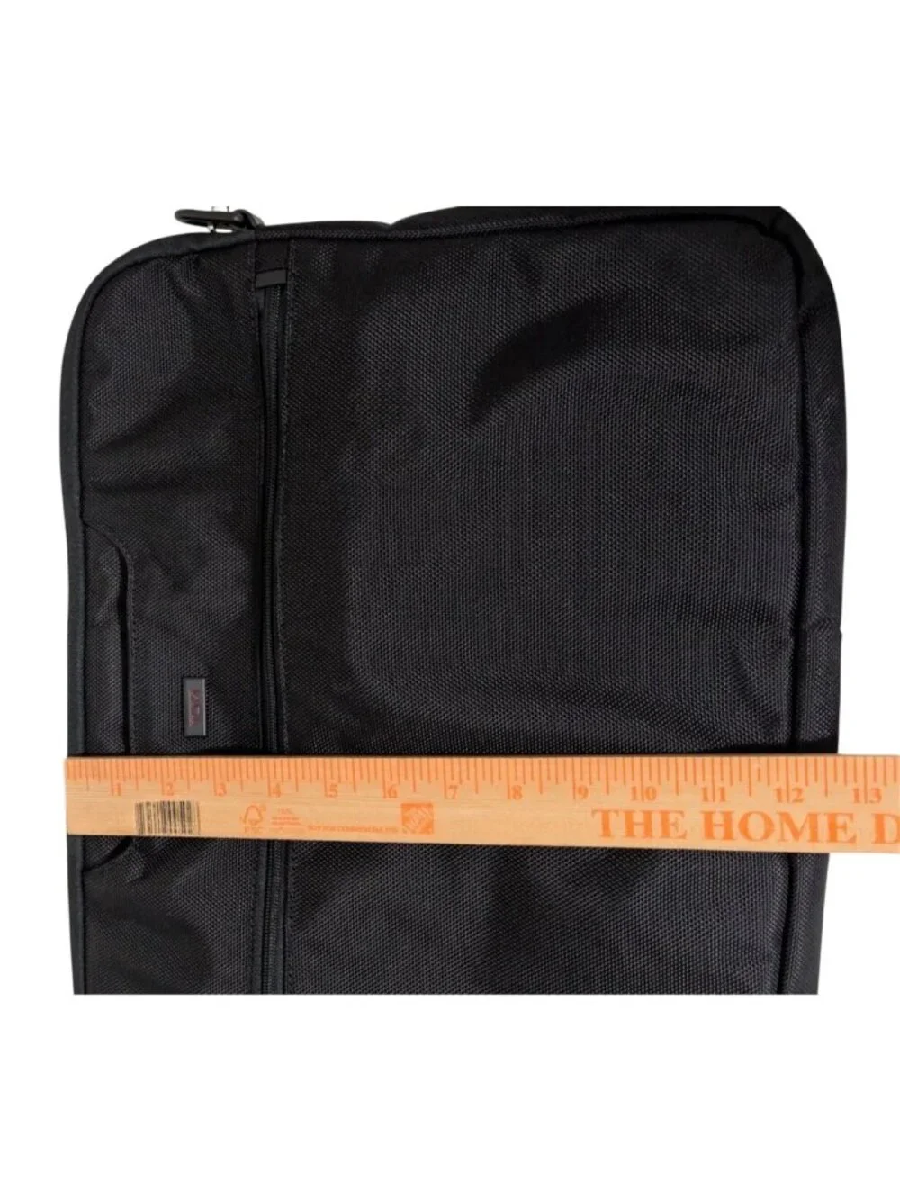TUMI Black Nylon Laptop Tote Briefcase Crossbody Messenger Bag Strap 12x15.5